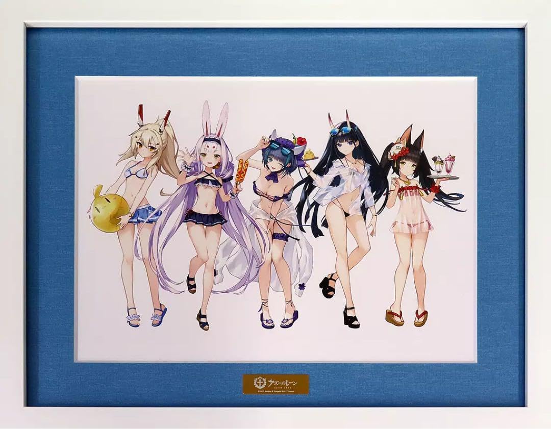 アズールレーン 描き起こしイラスト 島風 水着ver. キャラファイングラフ アズールレーン - 描き起こしイラスト 島風 水着ver. キャラ