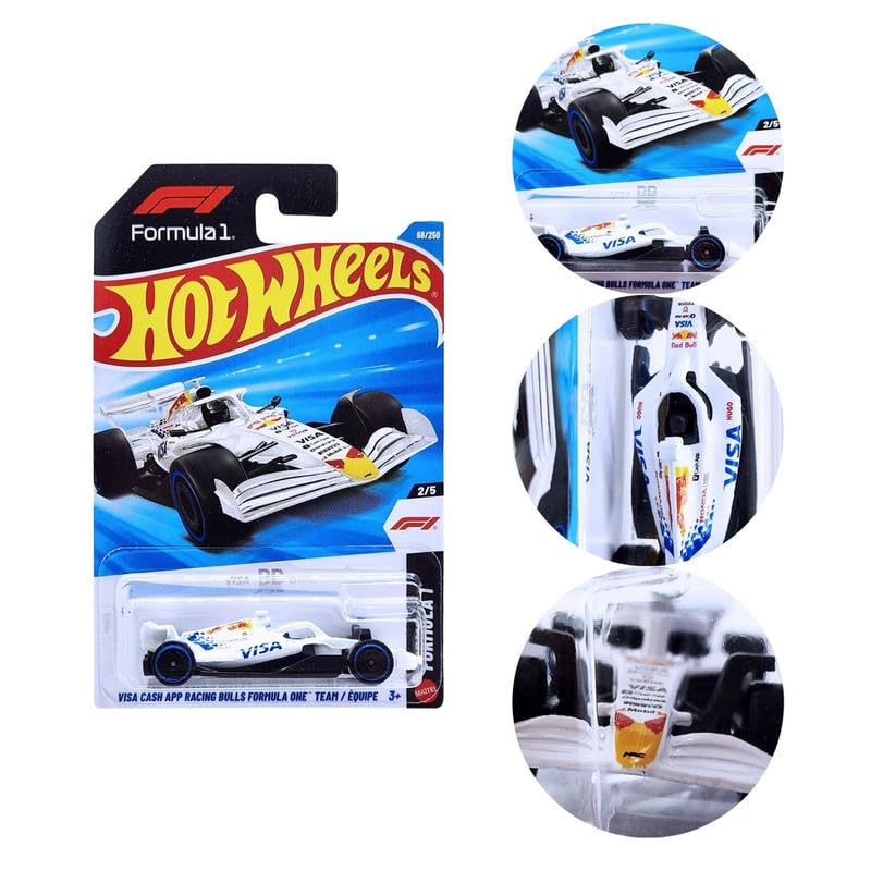 Image of Hot Wheels Visa Cash App Racing Red Bull Formula One Team Formula 1 Ages 3 and Up 68 /250 (White)