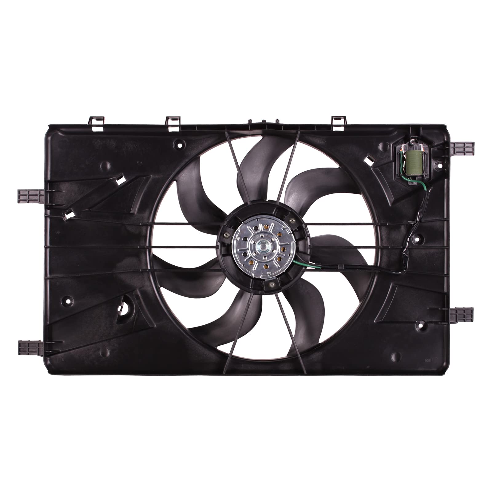Torcia TYG Engine Cooling Fan Assembly Compatible with Chevrolet Cruze 11-16 1.4L/ Buick Verna 12-17 2.4L GM3115243 | 13335190