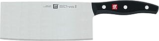 ZWILLING Coltello da Chef Cinese, Lunghezza Lama 18.5 cm, Lama Larga, Acciaio Inox Speciale/Impugnatura in Plastica, Twin Pollux