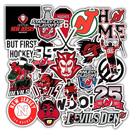 21 PCS Set of New Jerseys Vinyl Devils Stickers Pack New Jerseys Decal Devils 2-2.5 inches