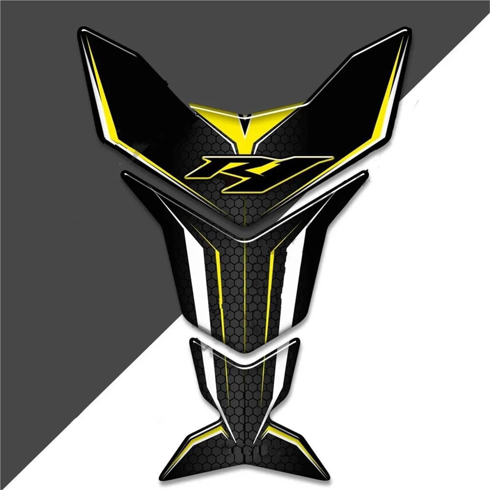 Motorbike Stickers Motorcycle Fuel Tank Stickers for YZF-R1 YZFR1 YZF R1 R 1000 Fish Bone Sticker Protection Decal Traction Pad Resists Fuel Tank Protection Pads(Color3)