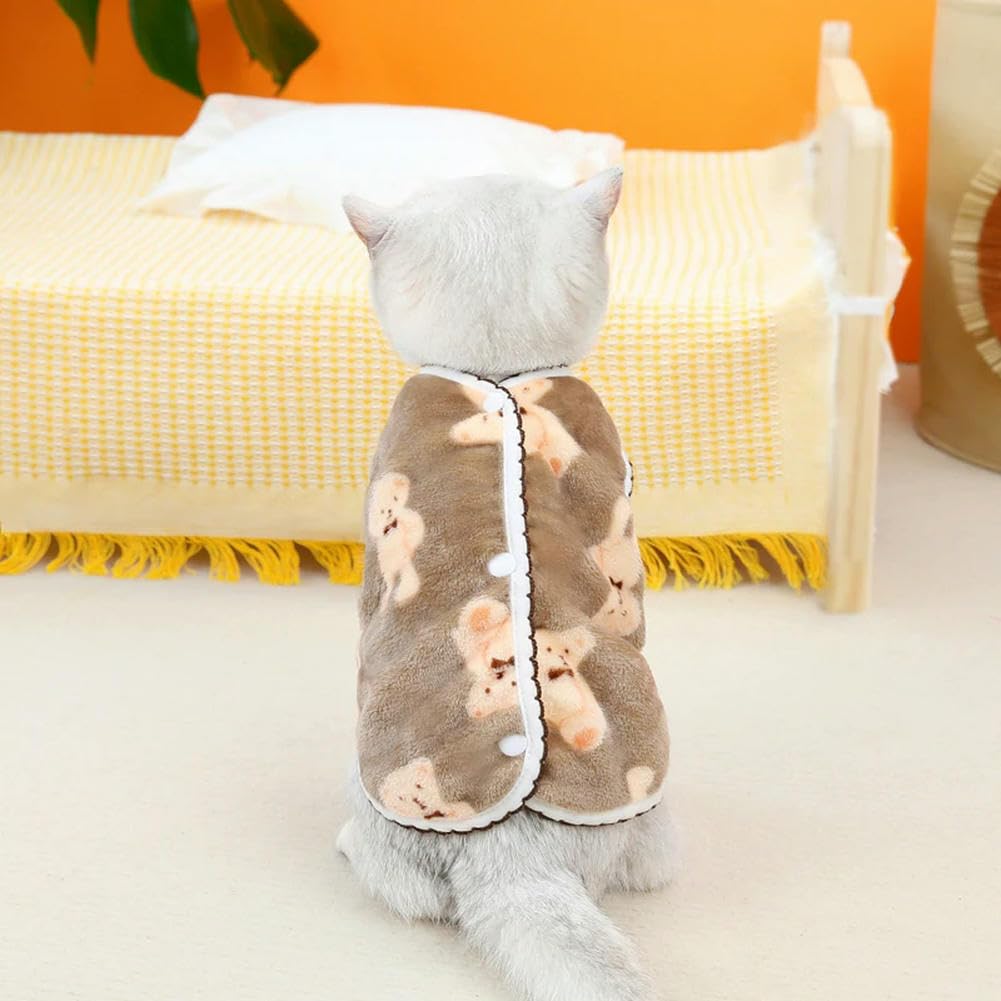 Kat Hond Jas Vest Zachte Comfortabele Winter Huisdier Kleding Voor Kleine Honden Puppy Kitten Warme Kleding Ragdoll-Cat Jas Pug