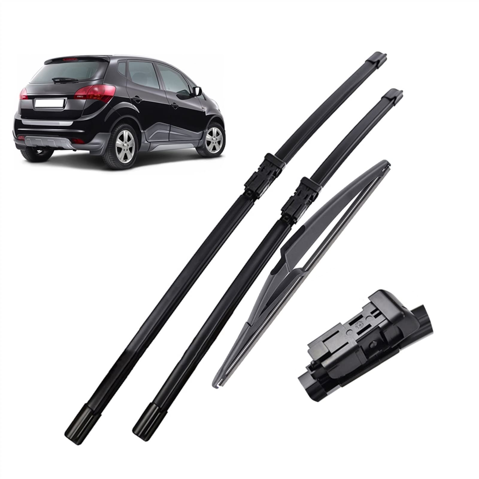 Essuie-glace avant arrière pour Kia Venga MK1 2009-2019 de 26 14 12 pouces