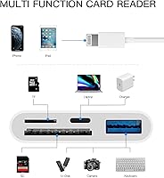 Vista 2 de Cámara Micro SD TF lector de tarjetas de memoria Lightning macho a USB3.0 hembra adaptador OTG Cable para Apple iPhone 11 12 mini max pro xs xr x