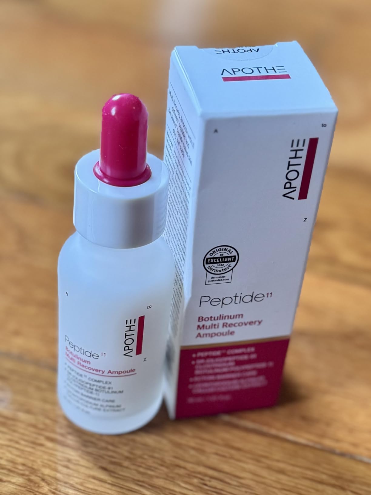 APOTHE Peptide 11 Botulinum Multi Recovery Ampoule 1.01 fl oz (30ml) – Intensive Care for Elasticity, Radiance, and Skin Barrier Strength with Ectoin & Botulinum Peptide
