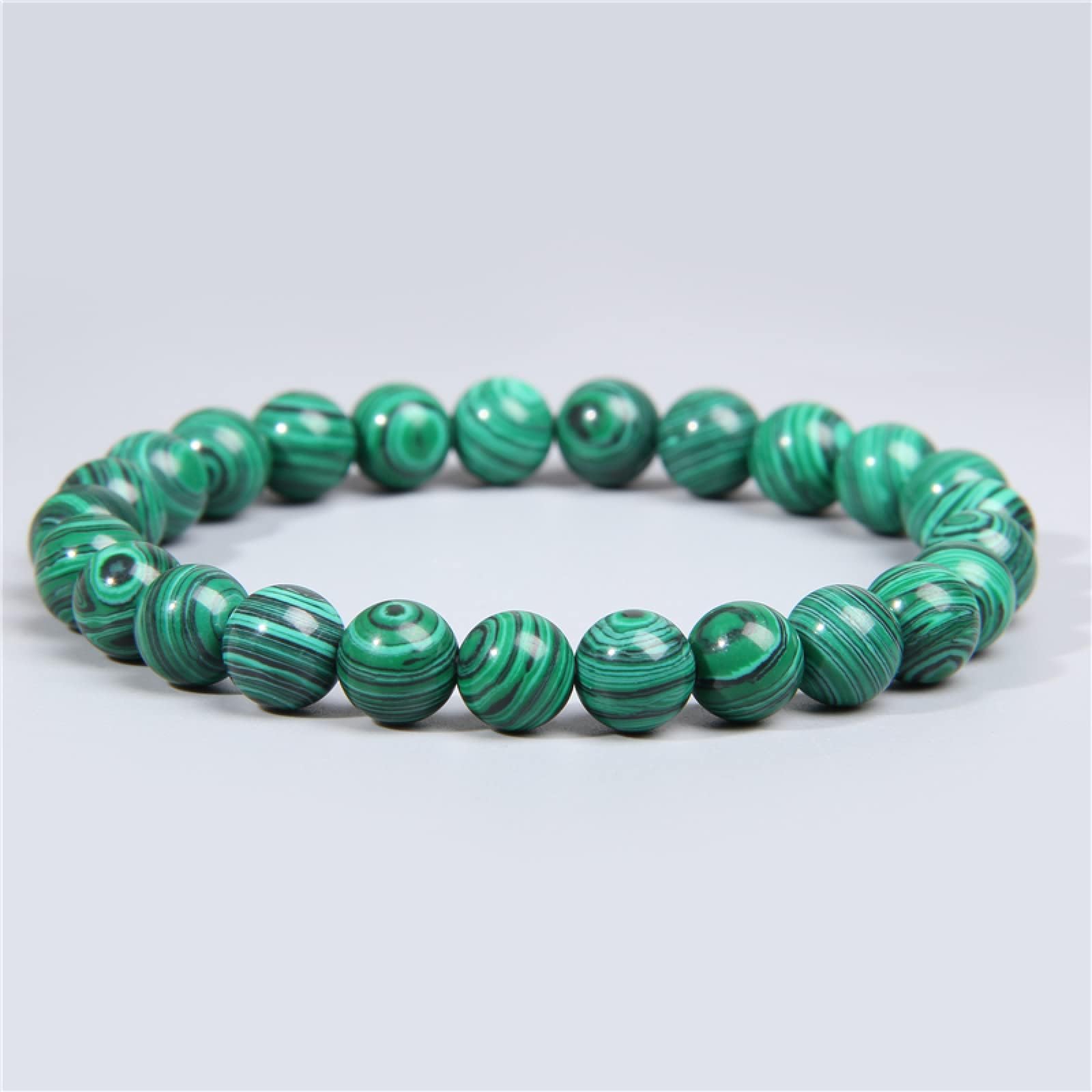 YCTTKDD Bracciale con Perline in Pietra Naturale da 8 mm per Donna, Uomo, Bracciale con Perline di Quarzo, Braccialetti con Perline di, Agata Rotonda, Regalo di Gioielli
