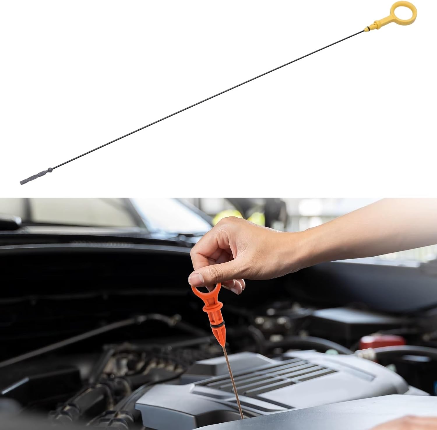 Dipstick Replacement Compatible With VW For Touareg 2004-2018 Car Engine Oil Dipstick Level Accessories 059115611AA