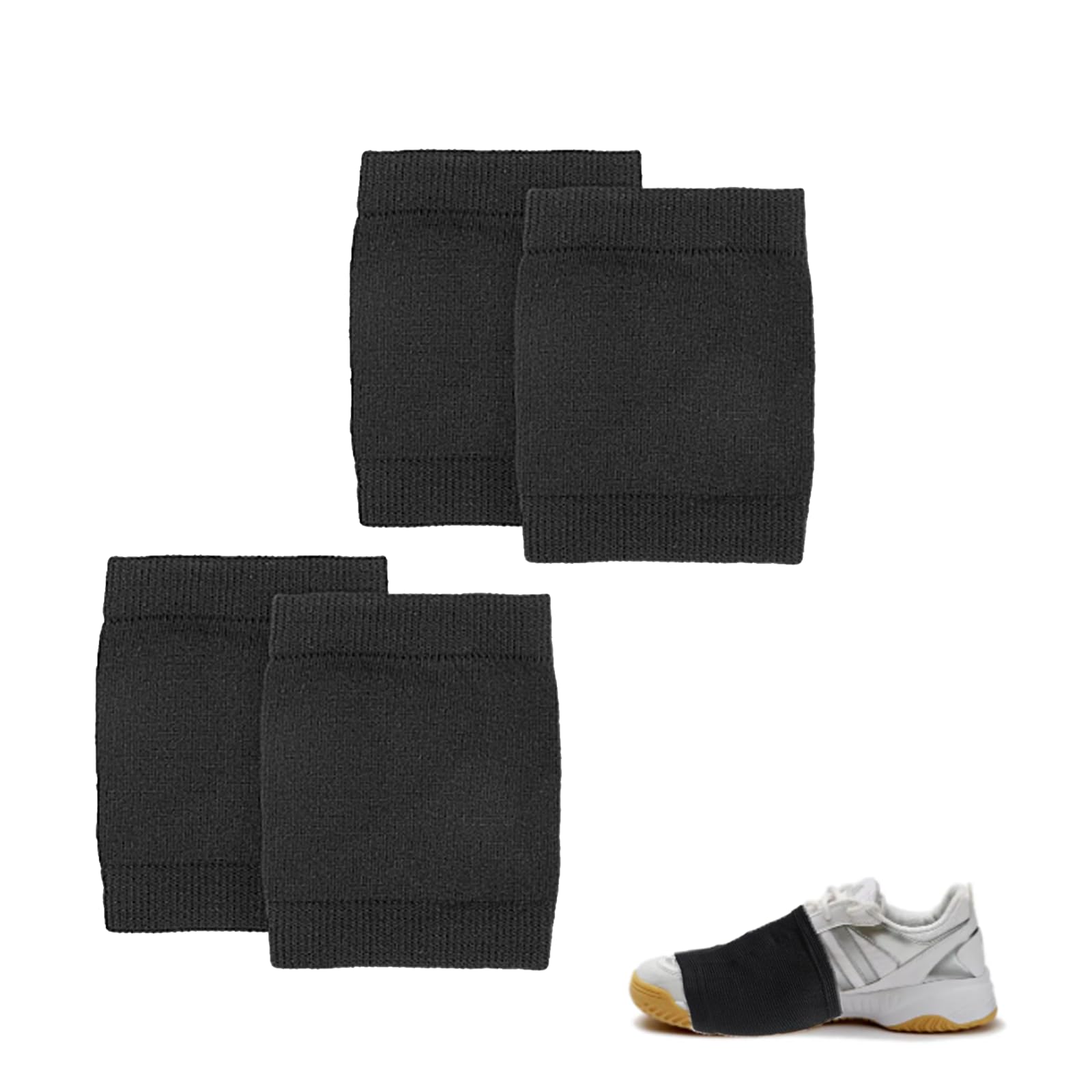 LYhsmg 4 Pairs Non Slip Dance Socks Over Shoes, Unisex Pivoting Spin Shoe Covers for Sneakers, Anti-Skid Dance Foot Covers Ideal for Ballet, Hip Hop Dance Practice on Smooth Wooden Floors