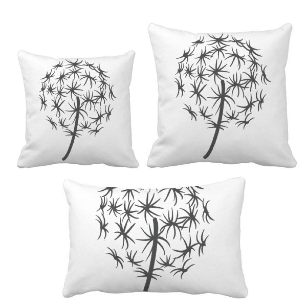 Coussin fleur de pissenlit silhouette deco pour creer un canape style cocon scandinave