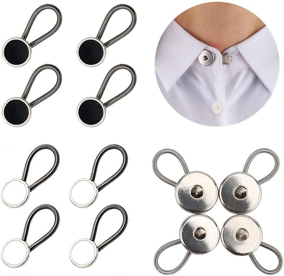 Metal Collar Buttons Extenders Elastic Neck Extender Wonder