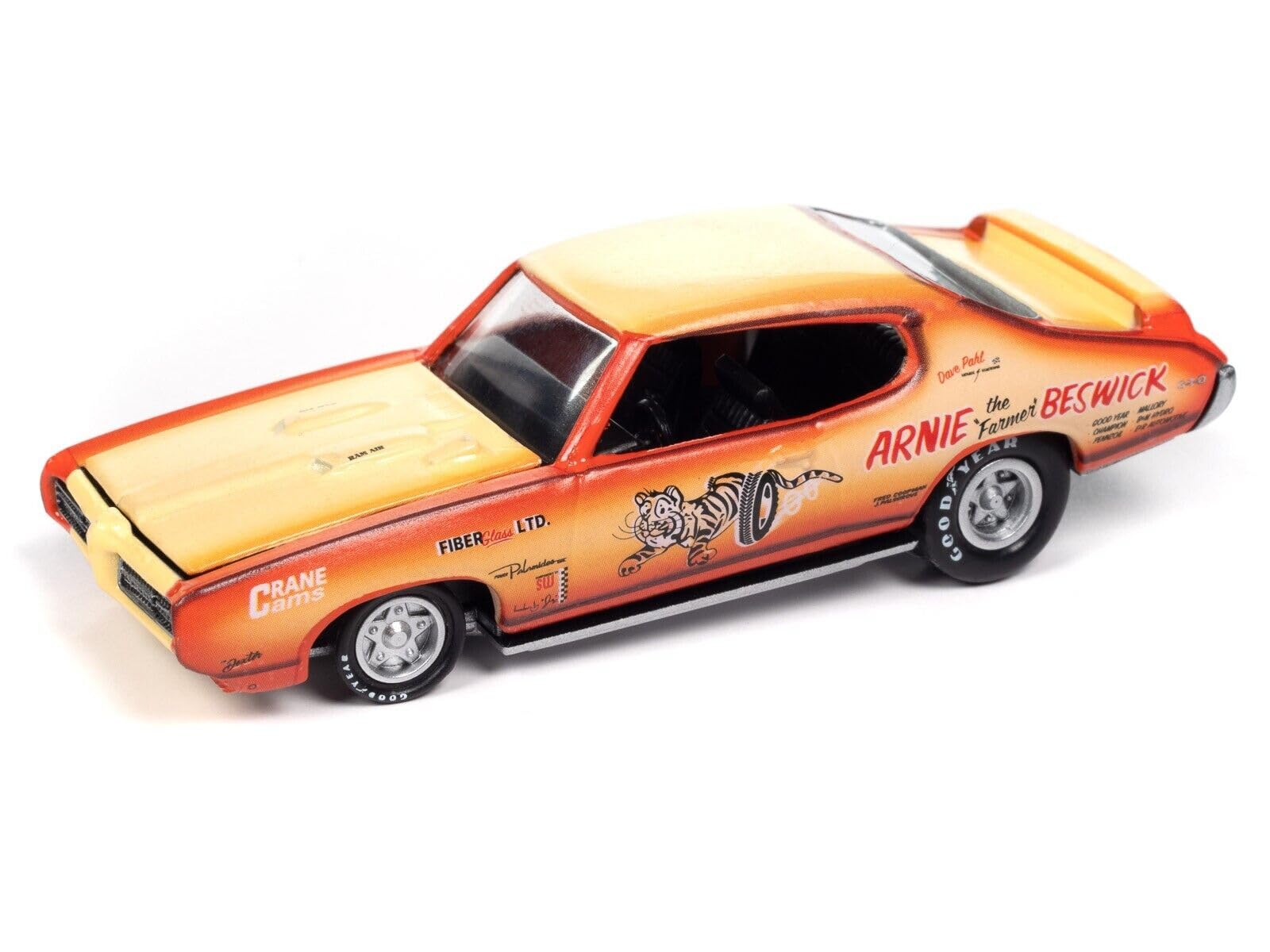 Amazon.com: 1969 Pontiac GTO Orange & Cream Fade w/Graphics Arnie