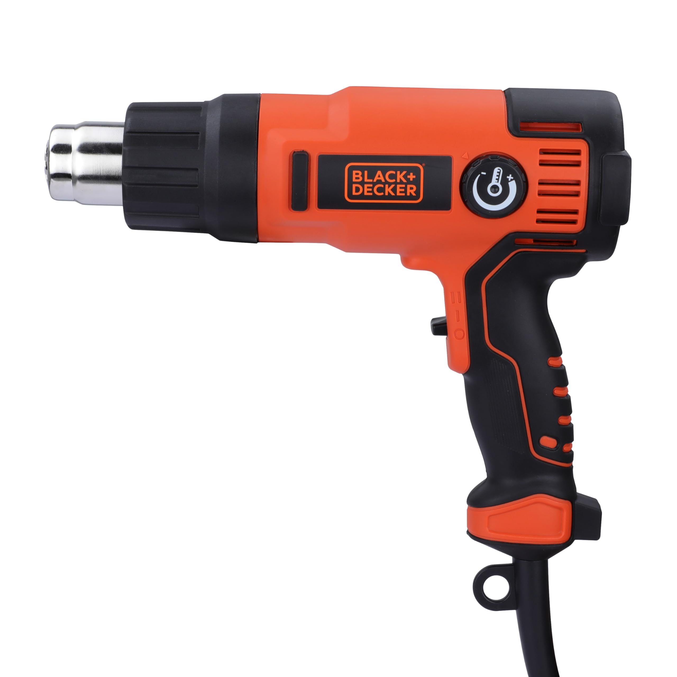BLACK+DECKER Decapador Térmico 2000W, Pistola de calor, Temperatura Ajustable 65-645°C, 2 Caudales de Aire, Empuñadura Ergonómica, Incluye 8 Accesorios y Maletín, 230V, KX2200K