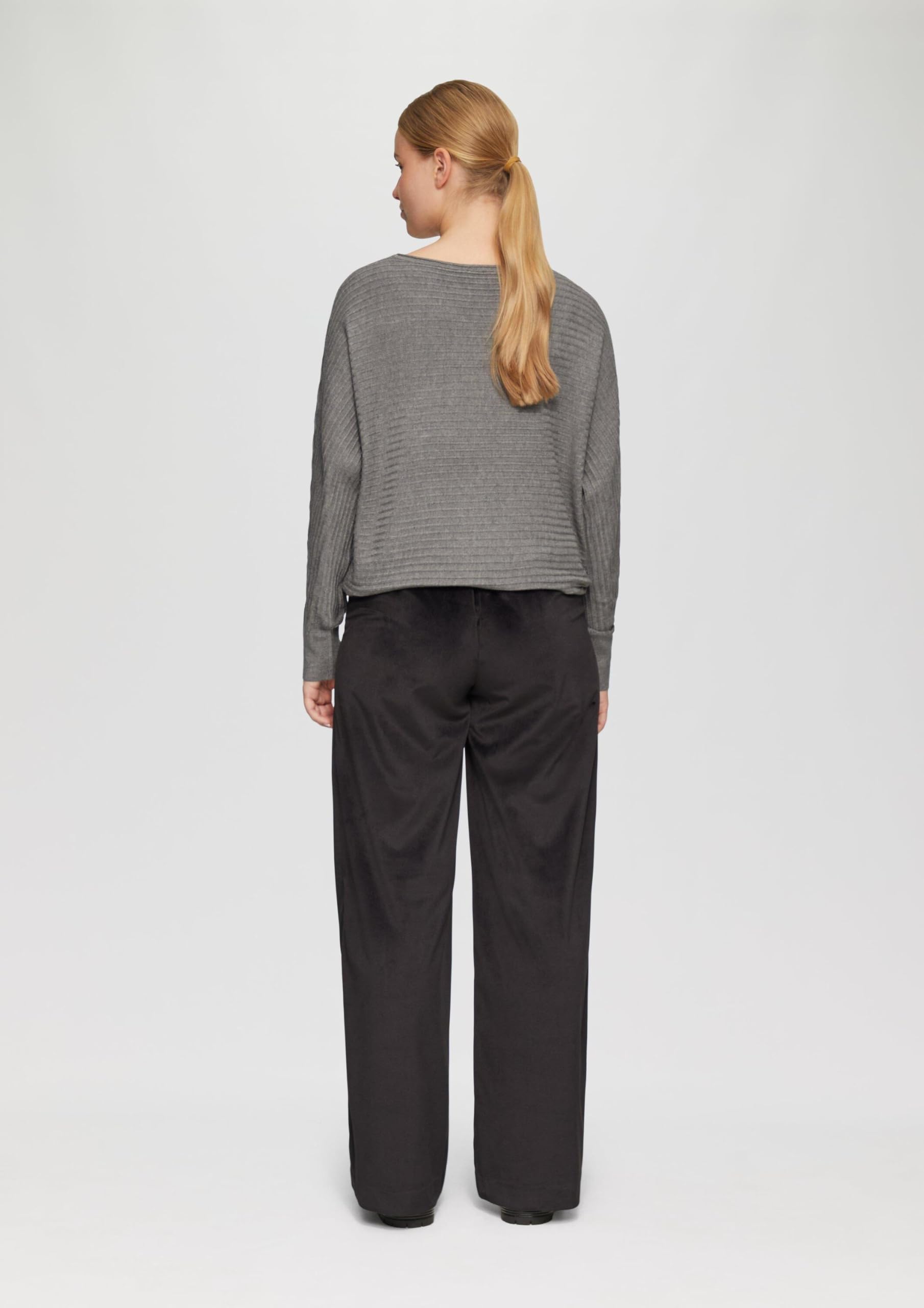 s.Oliver Strukturierter Strickpullover mit Fledermausärmeln