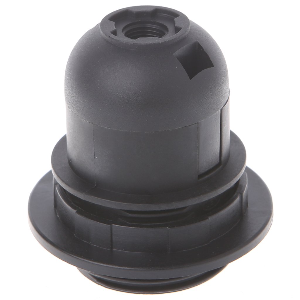 ZIRAN E27 Lamp Bulb Holder Edison Screw Cap Socket White,Black Pendant Ceiling Light