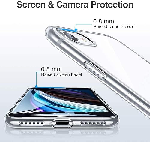 Miniatura 4 de Funda de teléfono para juegos Redmi K40 (6.67 pulgadas), con 1 película protectora de vidrio templado, carcasa de TPU suave transparente ultrafina