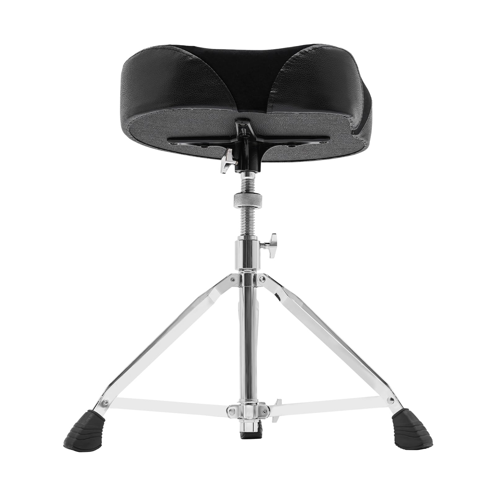 Sgabello con tamburo imbottito, pieghevole e portatile, sgabello per batteria, regolabile in altezza con imbottitura, sgabello per batteria con piedini antiscivolo