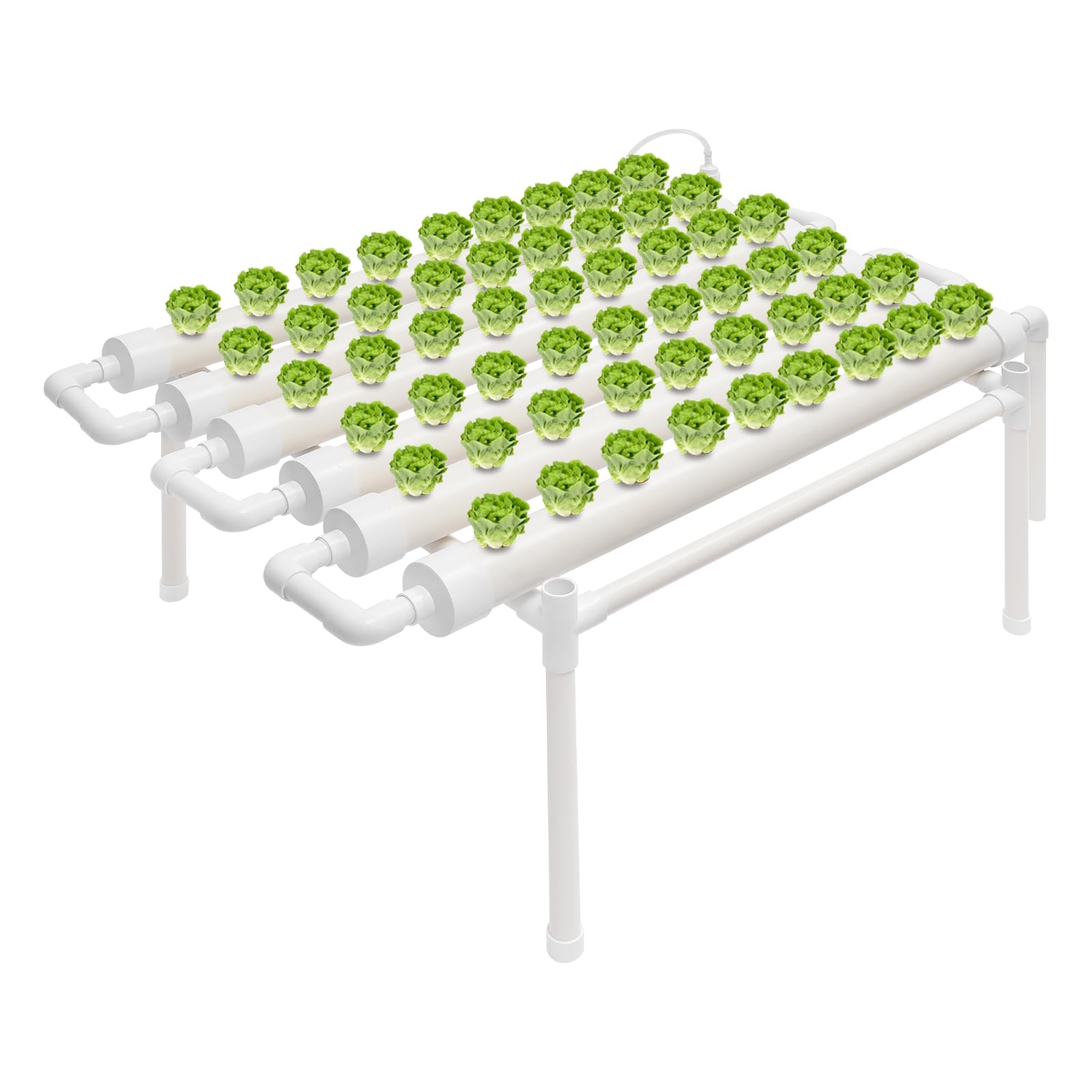 Sistema de cultivo hidropónico con 54 agujeros para plantar, sistema hidropónico para interiores, juego de jardín para denhaus jardín