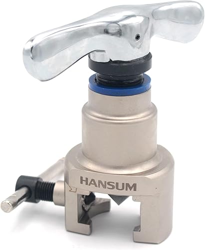 Miniatura 6 de HANSUM Kit de herramientas de abocinación de línea de freno, reparación de expansor de tubería HVAC, refrigeración excéntrica de cono para tubo de
