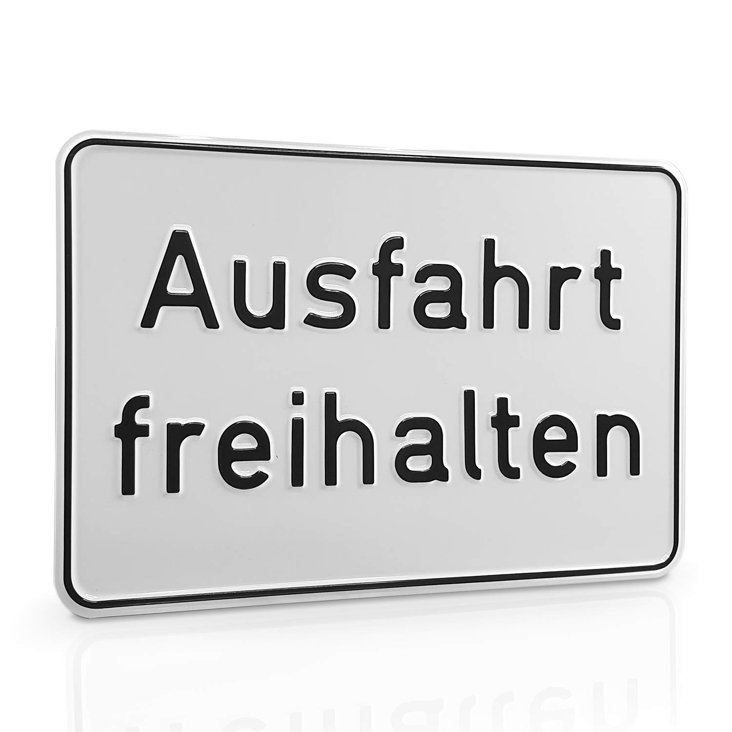 Tabliczka informacyjna "Ausfahrt freihalten " | Tabliczki do oznaczenia własności gruntu | Aluminium | 33,0 x 25,0 cm