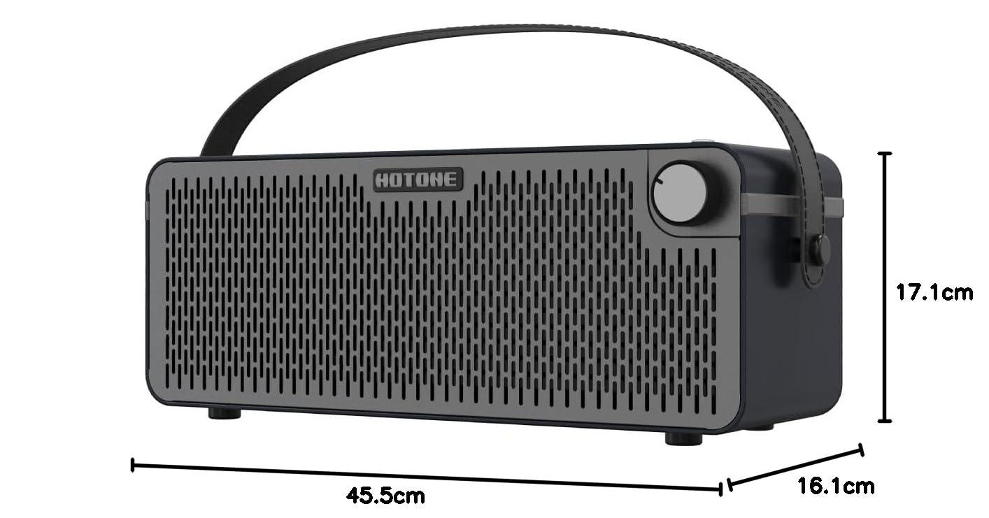Hotone Gitarrenverstärker Bluetooth Multifunktionaler Touchscreen Gitarre Bass IR Gehäuse mit Multi FX Stereo Mobile APP Pulze (Schwarz)