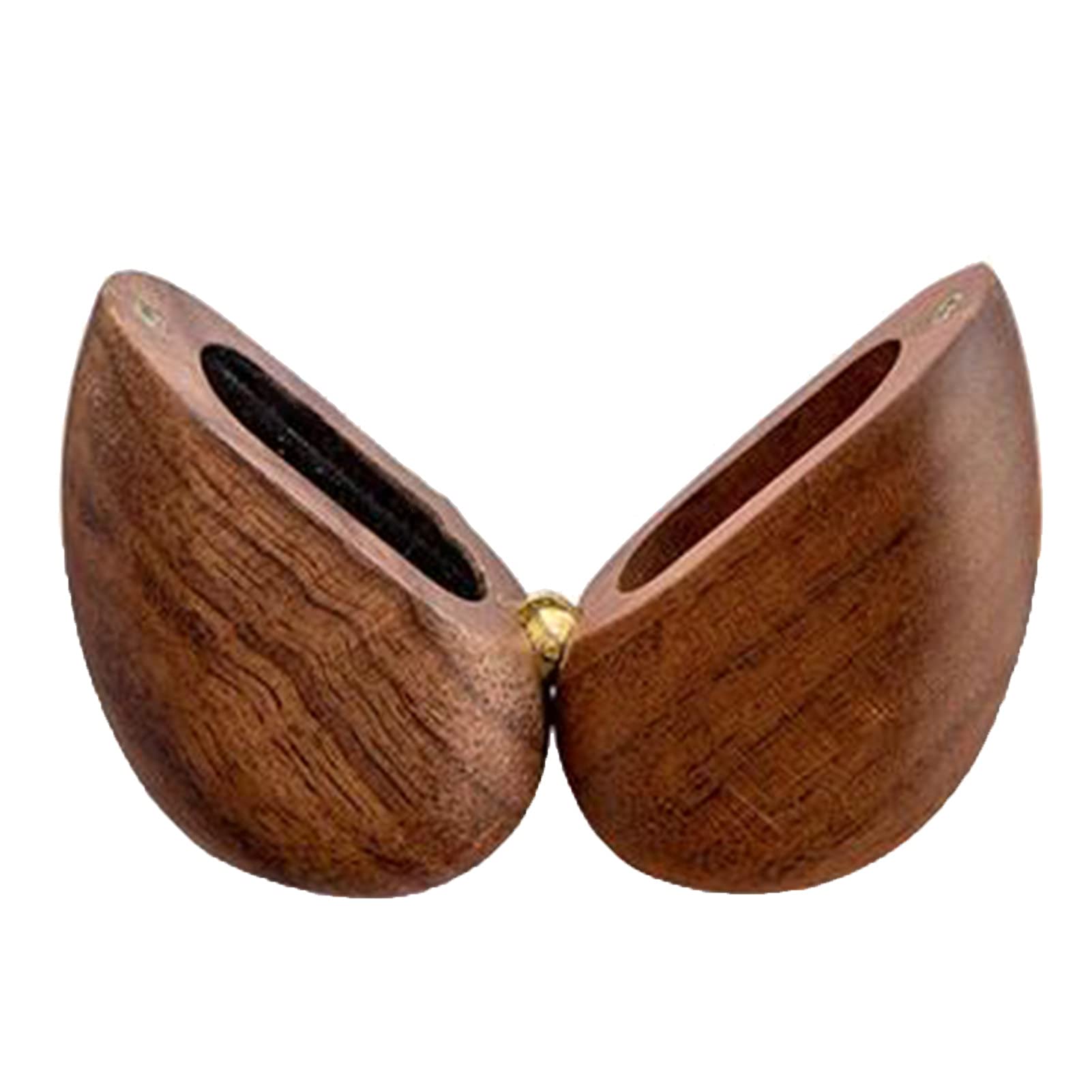Ring Storage Box Exquisite Collection Heart-shaped Jewelry Display Case Black Soft Walnut Ring Box for Wedding - 1