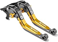 Vista 18 de Para Xmax X-MAX 125 250 300 400 motocicleta ajustable plegable extensible scooter freno embrague palancas freno mango (color : 14)