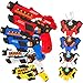 VATOS Set di Pistole Giocattolo con Funzione Spray e Schermo a LED, Set di 4 Pistole con Gilet per Bambini Fun Family Toy per 6 7 8 9 10 11 12+ Ragazzi e Ragazze