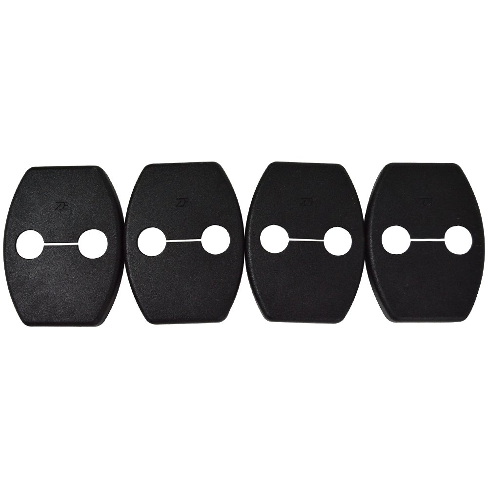 Bracket Cover Compatible with 2006-2011 Toyota Camry, PP Polypropylene Black Door Latch Striker Catch Bracket Cover Cap by IKON MOTORSPORTS, 2007 2008 2009 2010