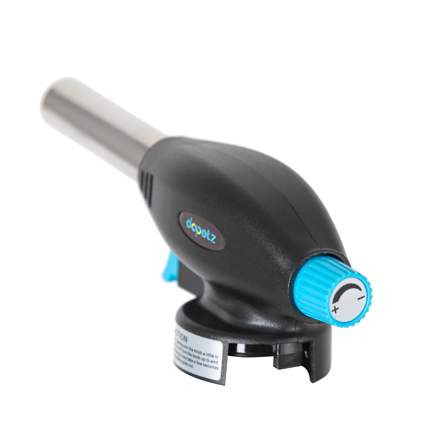Dapetz ® Tête de chalumeau à gaz avec 8 brûleurs à gaz butane multifonctions pour soudure barbecue facile à utiliser PUSH'N Twist Cartouche de gaz en plastique et acier, taille 170 x 66 x 55 mm