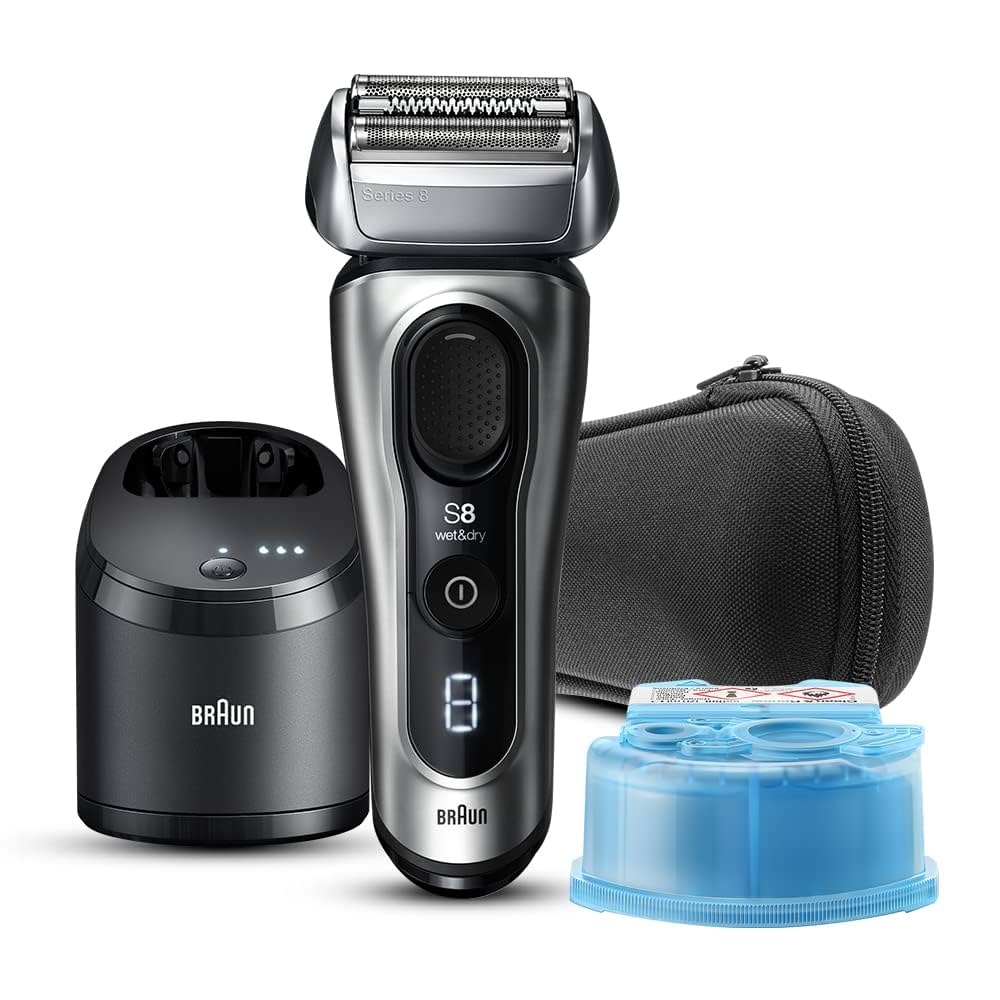 脱毛・除毛 BRAUN 8467CC-V SILVER Amazon.com: Braun Electric Razor for Men, Series 8 8467cc