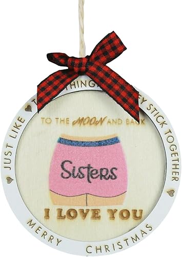 Miniatura 1 de Adornos de Navidad 2023, divertido adorno de Navidad, adorno de Navidad para hermana 2023, muslos gruesos, adorno de Navidad para hermana, el mejor