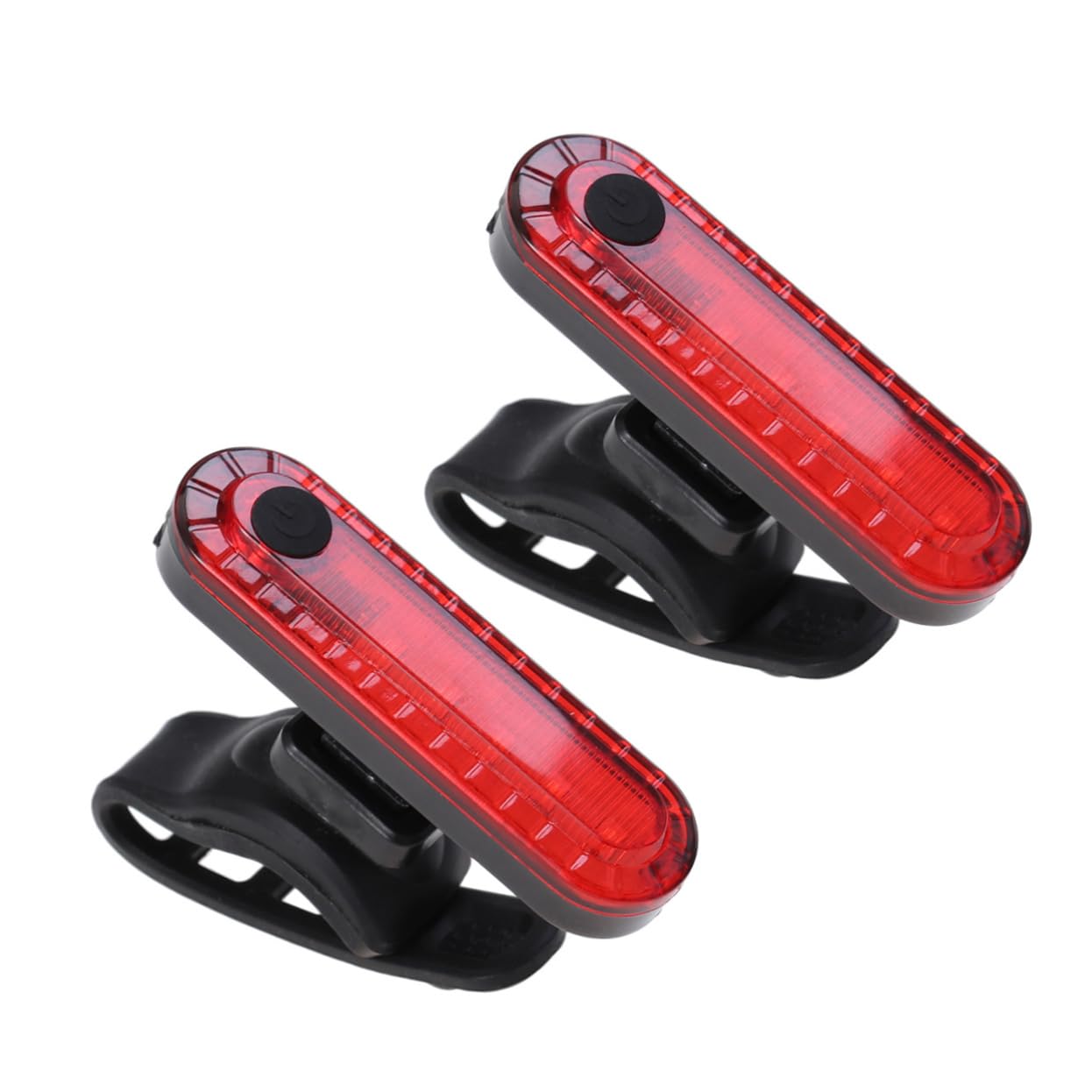 BRIGHTFUFU 2Pcs Charging LED Bike Taillight Safety Light for Night Riding Wide Angle Visibility Durable for Cycling Hiking and Running Red