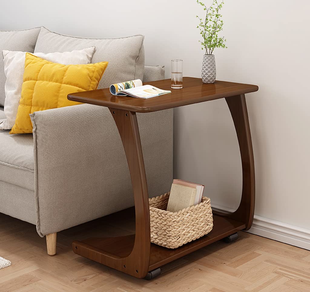 Amazon.co.jp: 無垢材ソファサイドテーブル取り外し可能なC型