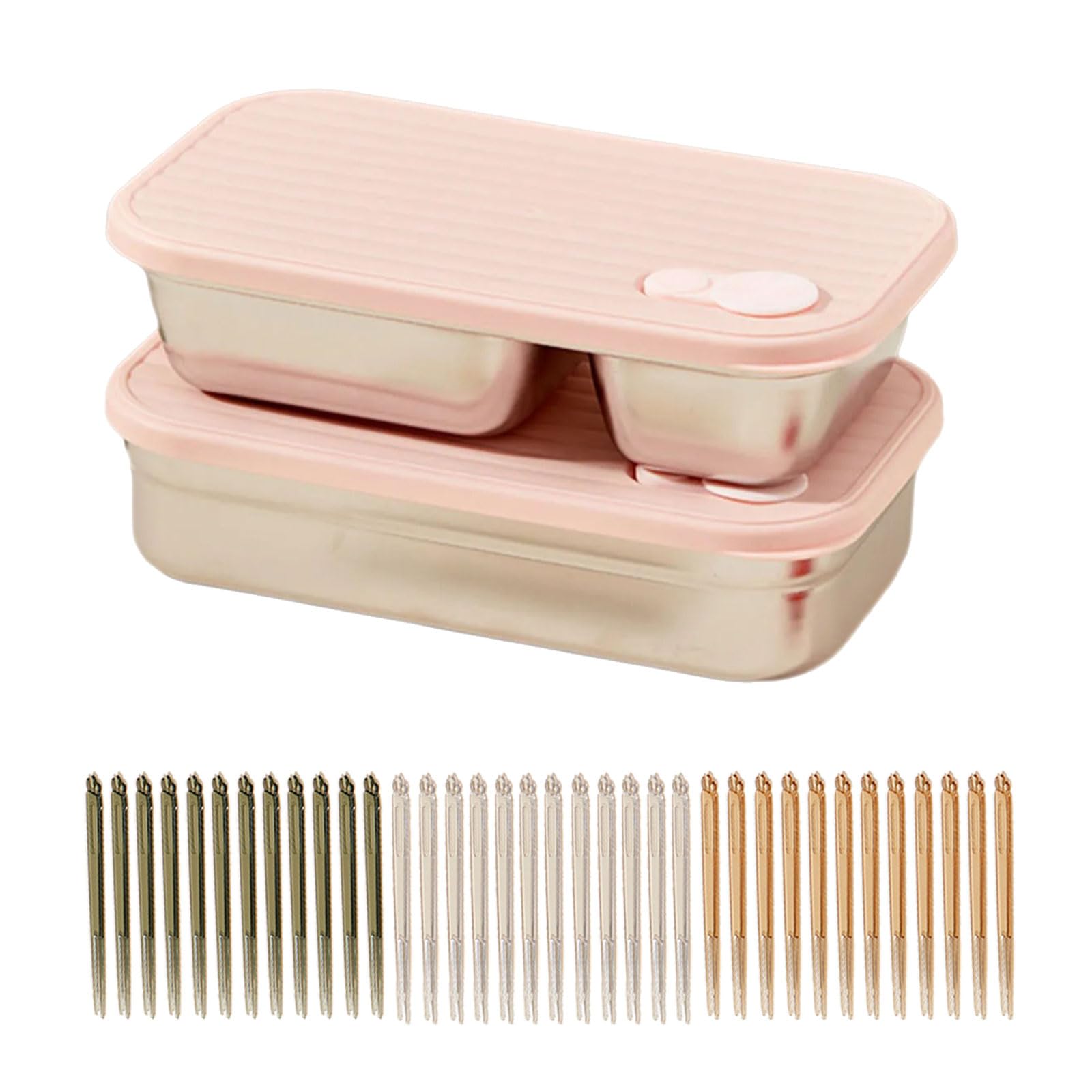 MALSSE Portable Picnics Lunch Holder with Silicone Seal Stainless Steel Food Container for Camping and Meals Kitchen Gadget Silicone Seal Food Container