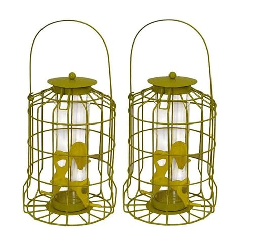 Selections Squirrel Proof Hanging Wild Bird Seed Feeder Cage - Pack of 2