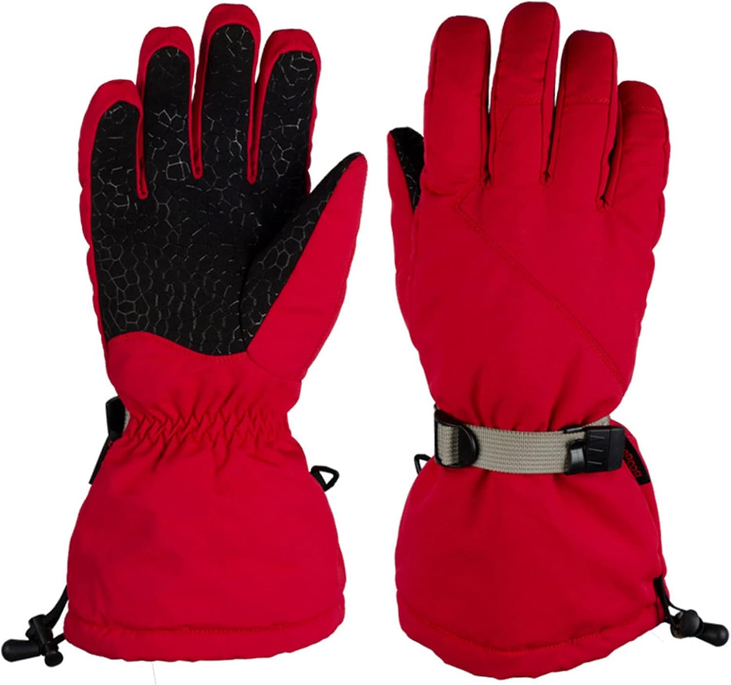 Winter Warm Ski Gloves Men Women Waterproof Windproof Non-Slip Snowmobile Cold Weather Gloves for Outdoors Sports