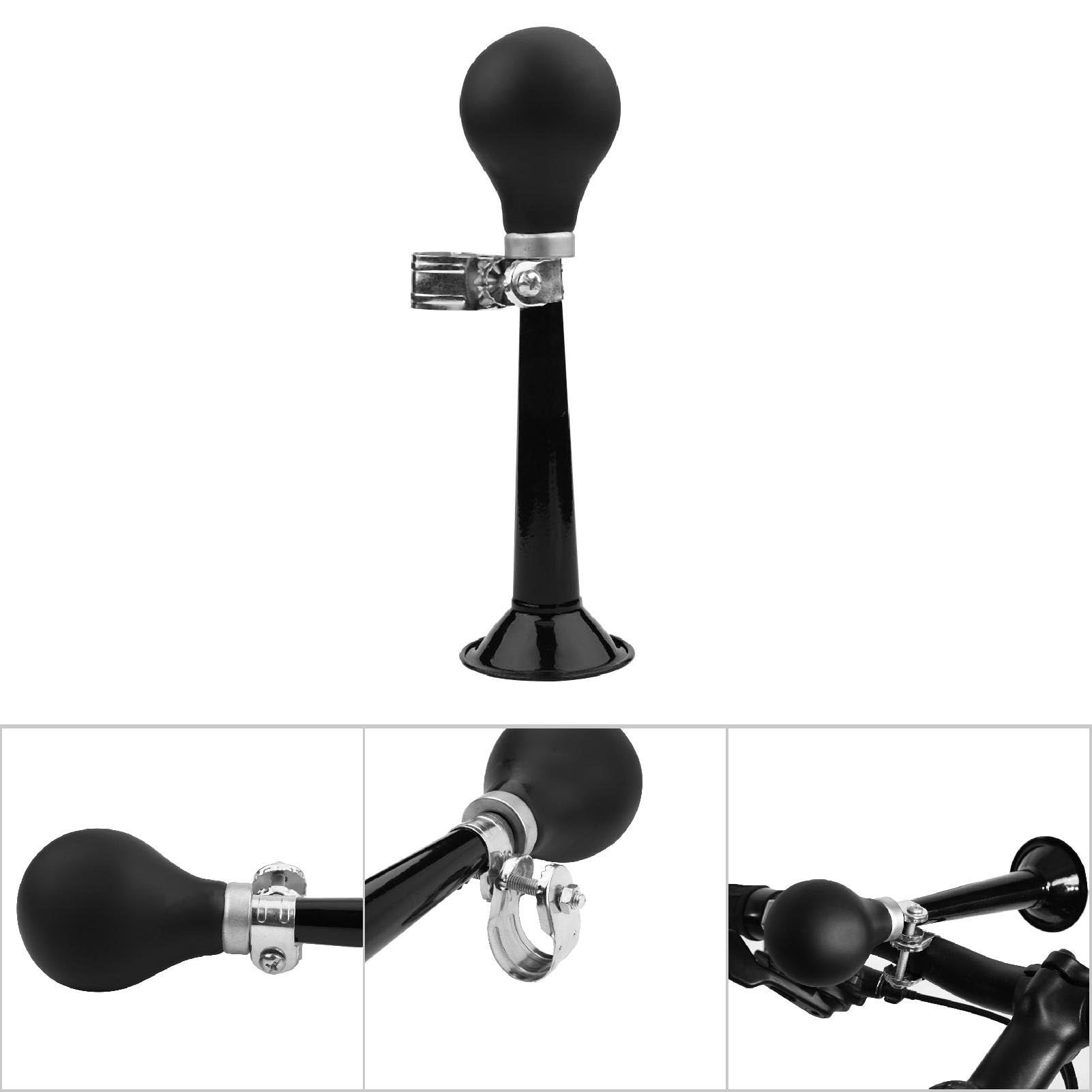 Clacson per Bici Classico Tromba D'aria 2,2 Pollici Air Horn in Gomma per Manubrio Bicicletta