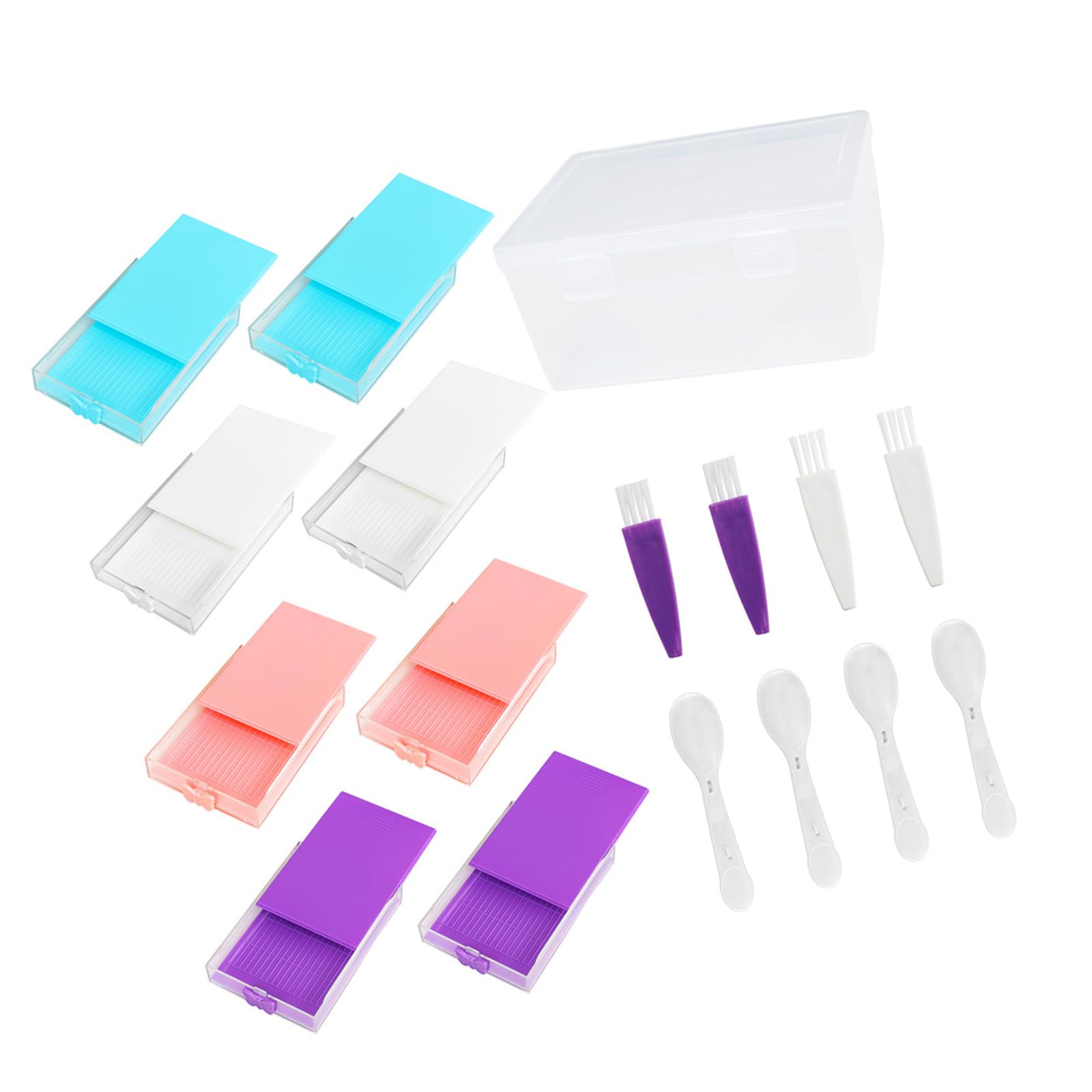 Piceioep Portable ABS Materials Craft Storage Solution with Builts in Sorting Tray for Beads Art Enthusiasts Portable Storage