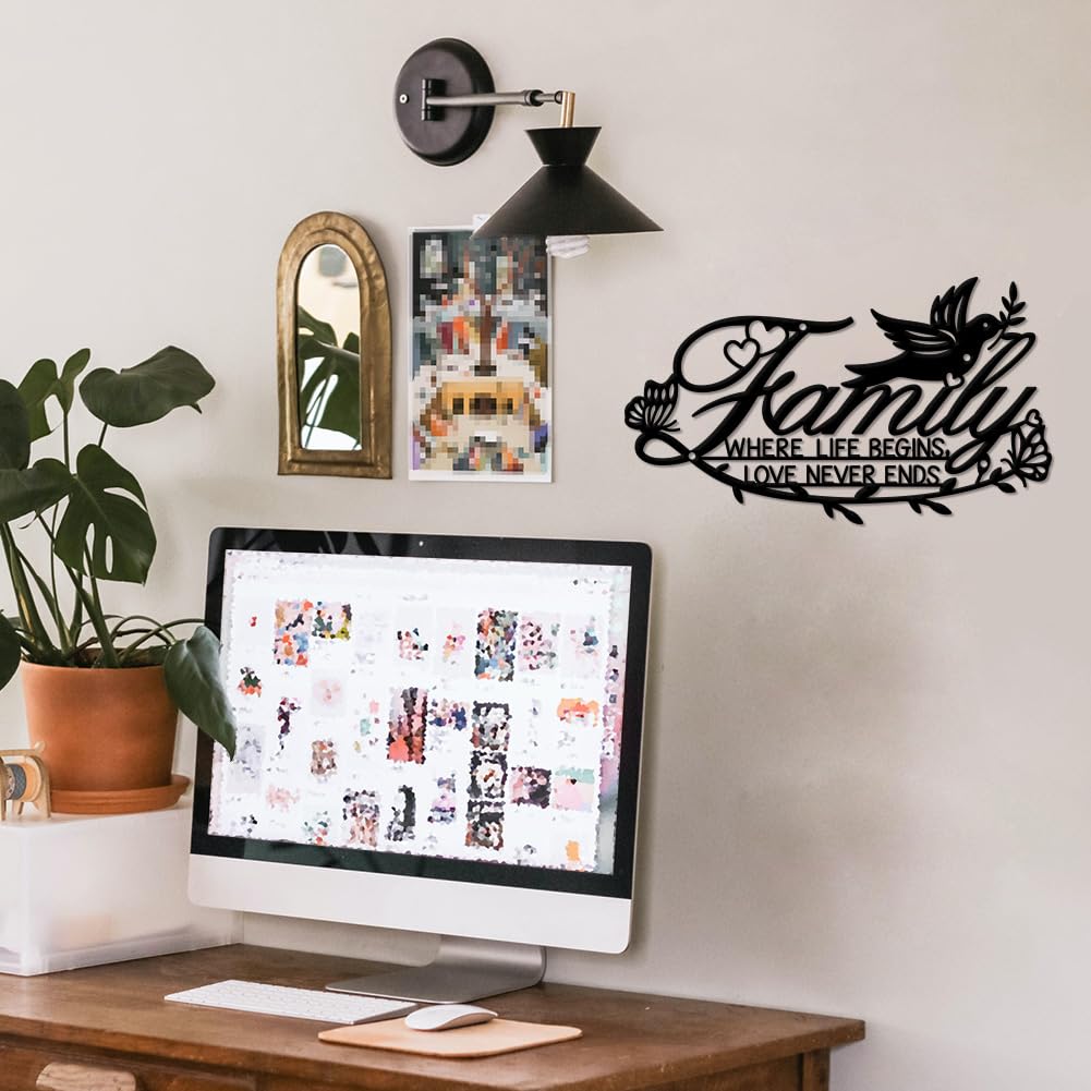 Familia Donde La Vida Comienza Y El Amor Nunca Termina SVG | Vector Premium