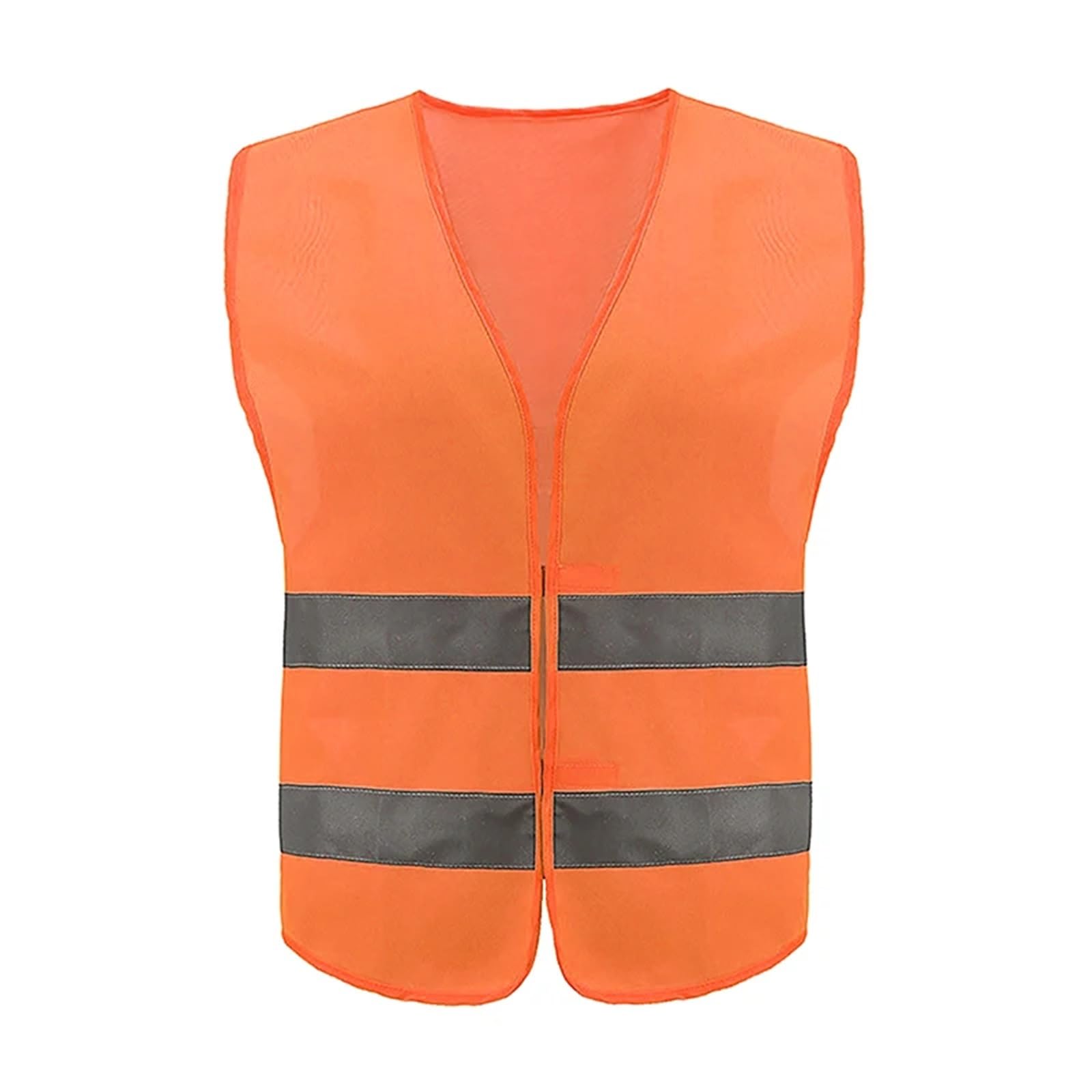 Chaleco de Seguridad Reflectante, Chaleco for Trabajos construcción con Banda for Alta Visibilidad(Orange)