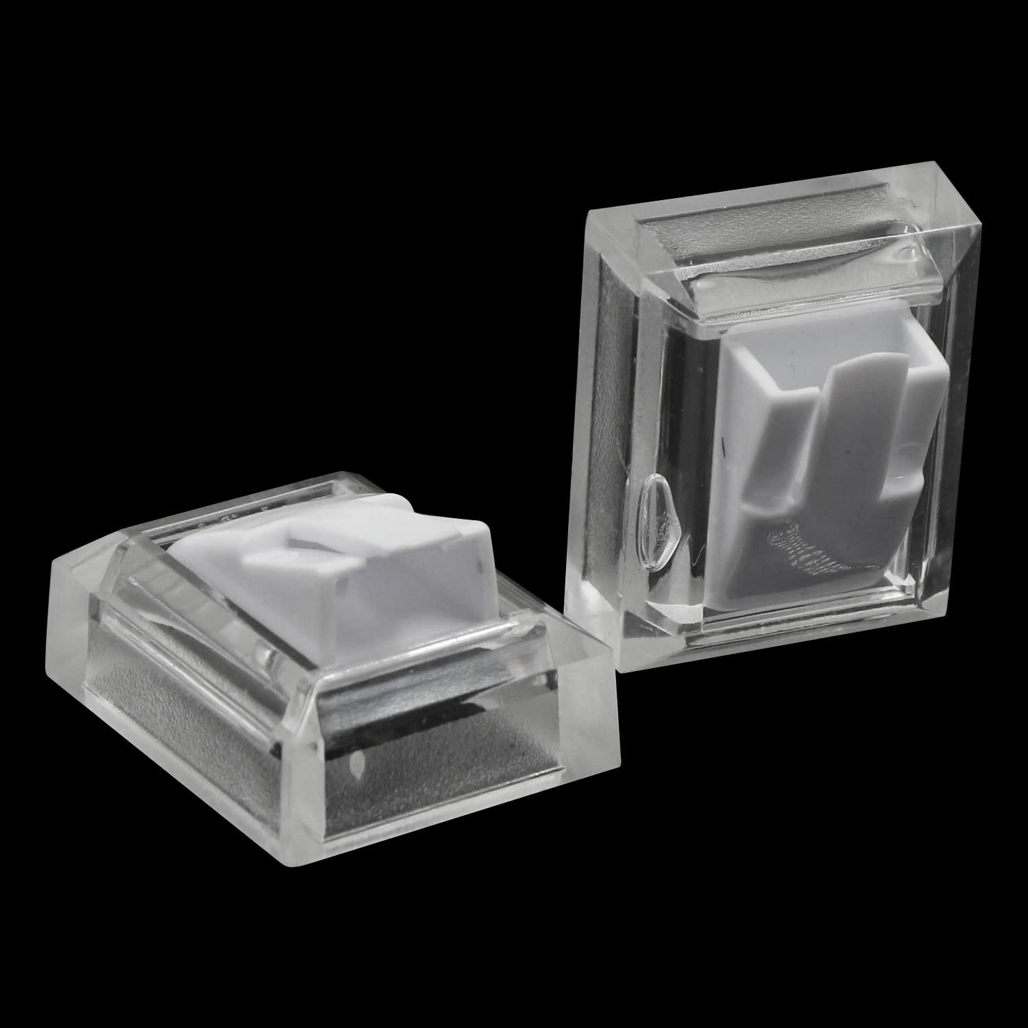 Supporto Anelli Espositore Gioielli Display - Anello Titolare In Plastica Vetrina, Supporto Esposizione Di Ad Anello, Per Vetrina Fiere, Accessori, Bianco, 3,7 x 3 x 2,3cm, 10 Pezzi