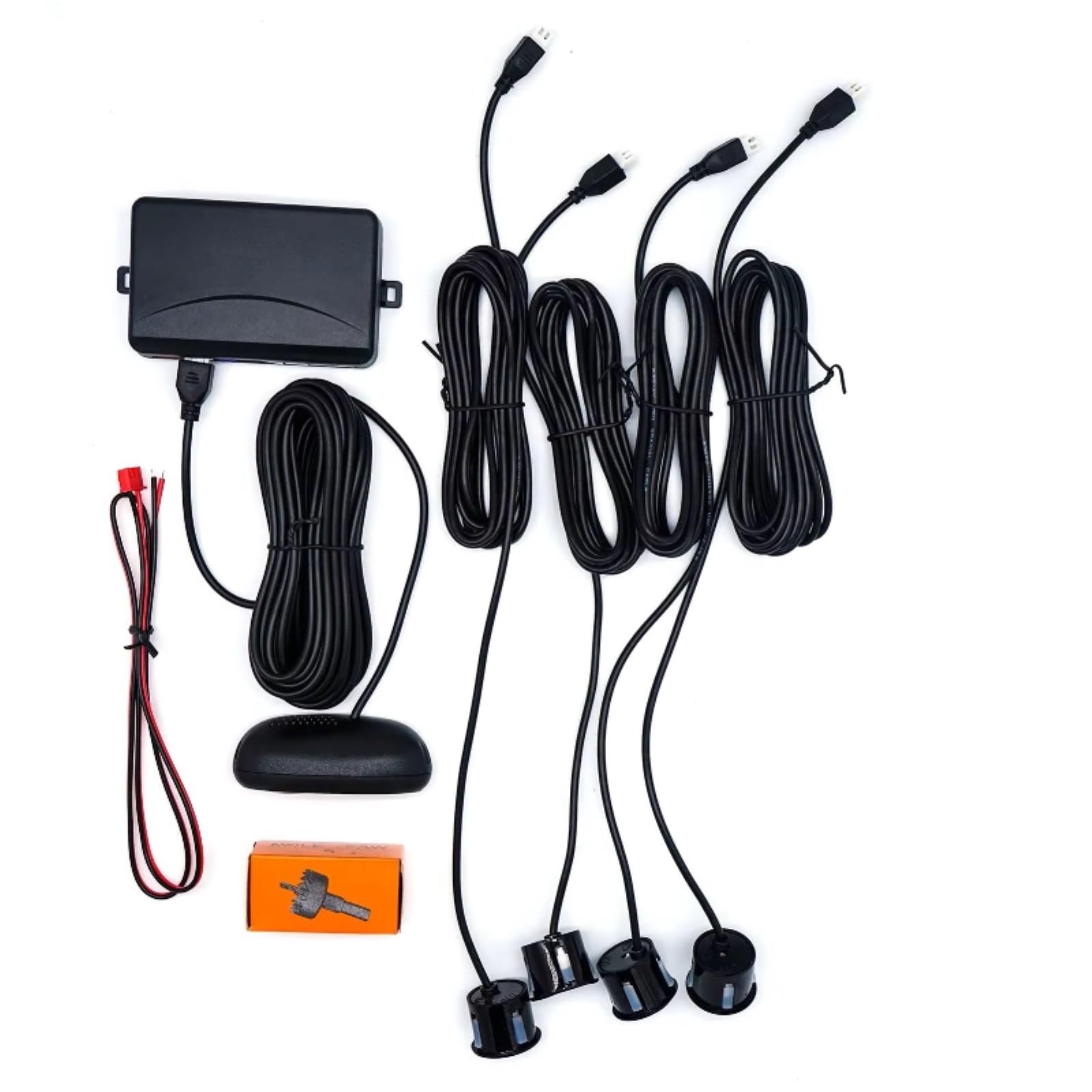 Sensori Parcheggio Per Auto Display LCD Radar Di Retromarcia Radar Di Retromarcia Avviso Sonoro Con 4 Sensori Sensibilità Regolabile Allarmi Acustici Sensore Retromarcia