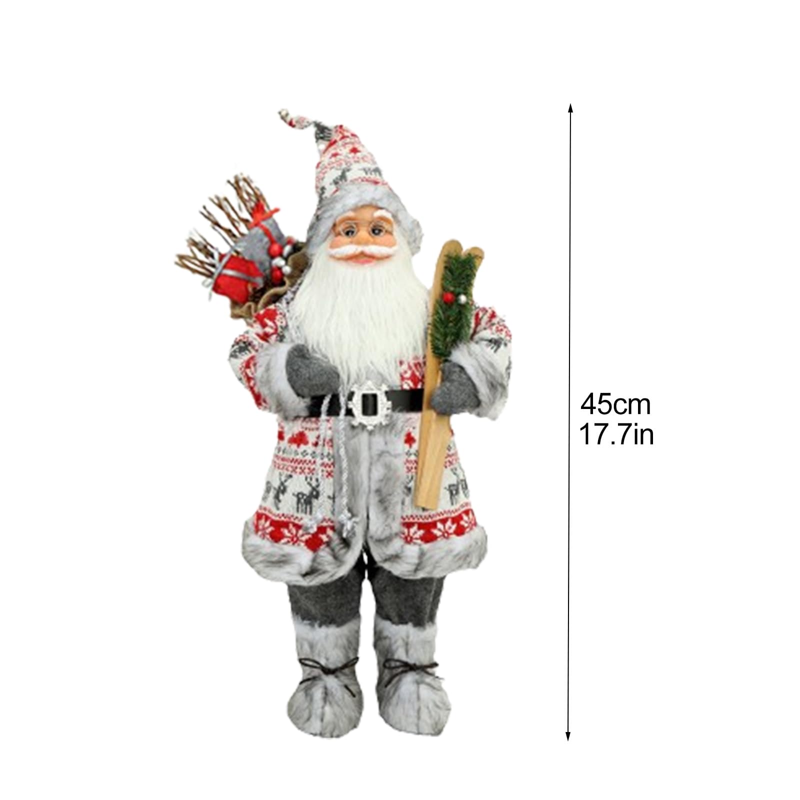 Amazon.co.jp: FQQWEE サンタクロースの置物 18インチ クリスマス
