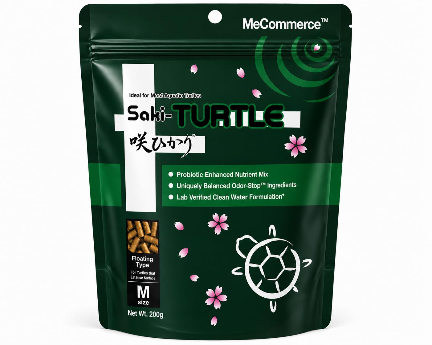 Saki-Hikari Turtle Food 200g, Aquatic Turtle Food | MECOMMERCE | Hikari-Germ™ Probiotics, Calcium-image-12