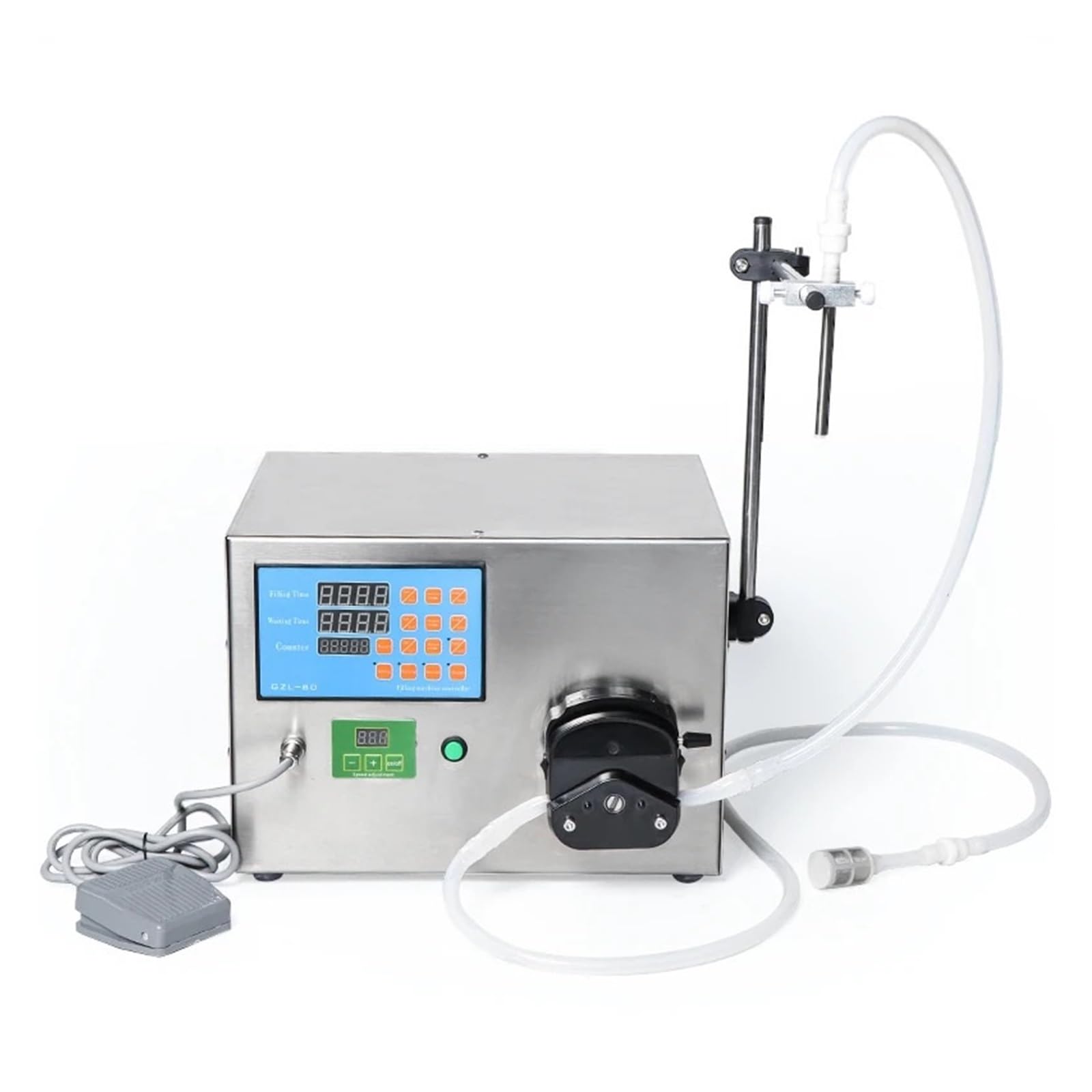 CUDTAPI - Liquid Filling Machine CNC Semi-auto Peristaltic Pump Bottle Vial Filler Perfume Essential Cosmetics Production Liquid Paste Filling Machine