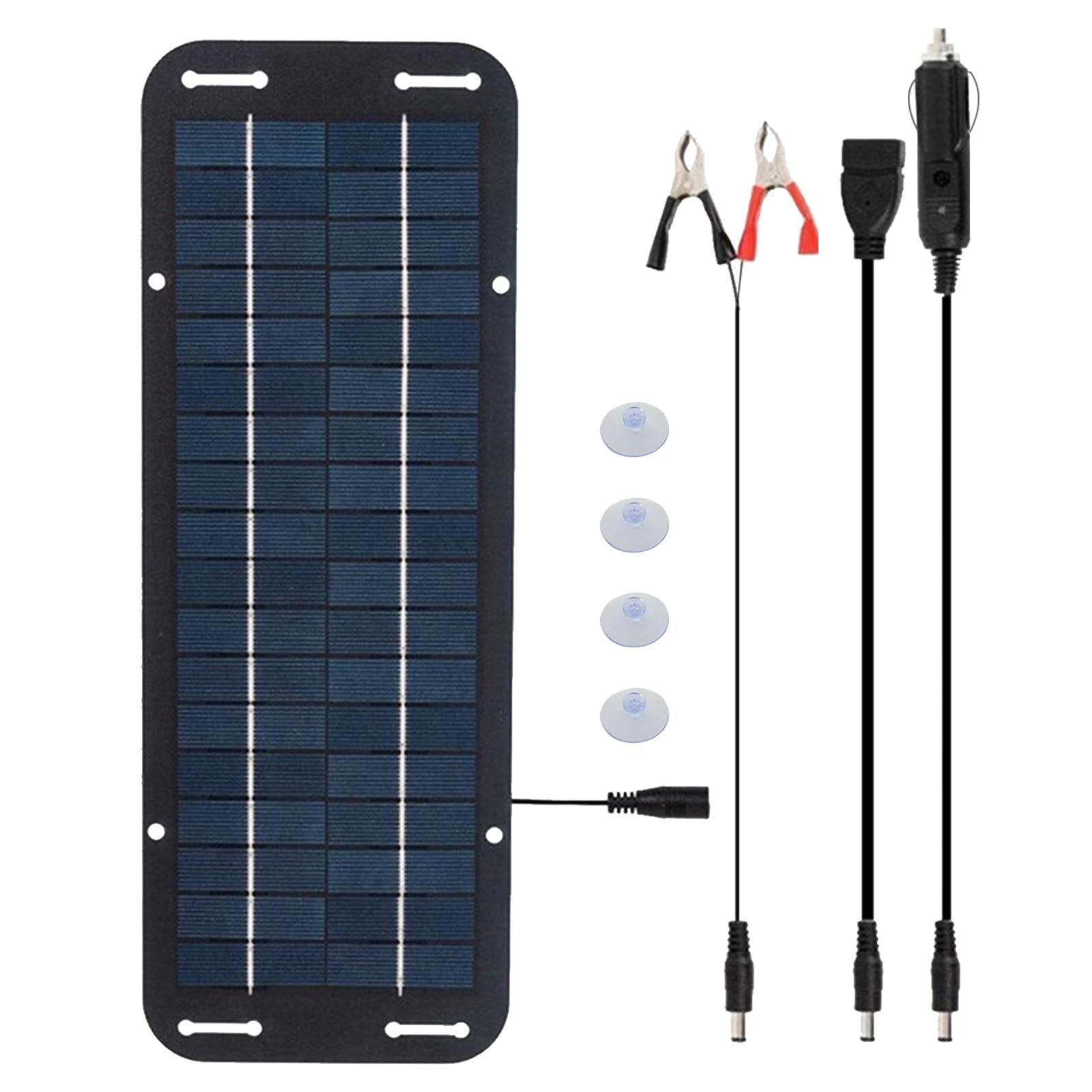Amazon | 車用ソーラーバッテリー充電器、ソーラーパネル | 18v