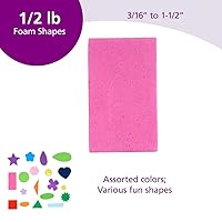 Vista 2 de Colorations Cubo de espuma divertida con formas de material multicolor para artes y manualidades para niños (12 libra)