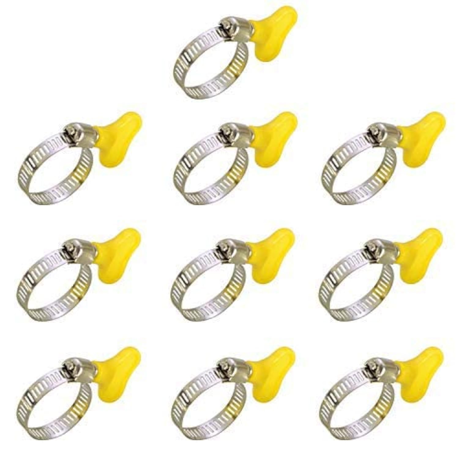 HOKIPO® Adjustable Stainless Steel Hose Clamp, 0.75 inch, Pack of 10 (B082D7GZ94) Amazon Price History, Amazon Price Tracker