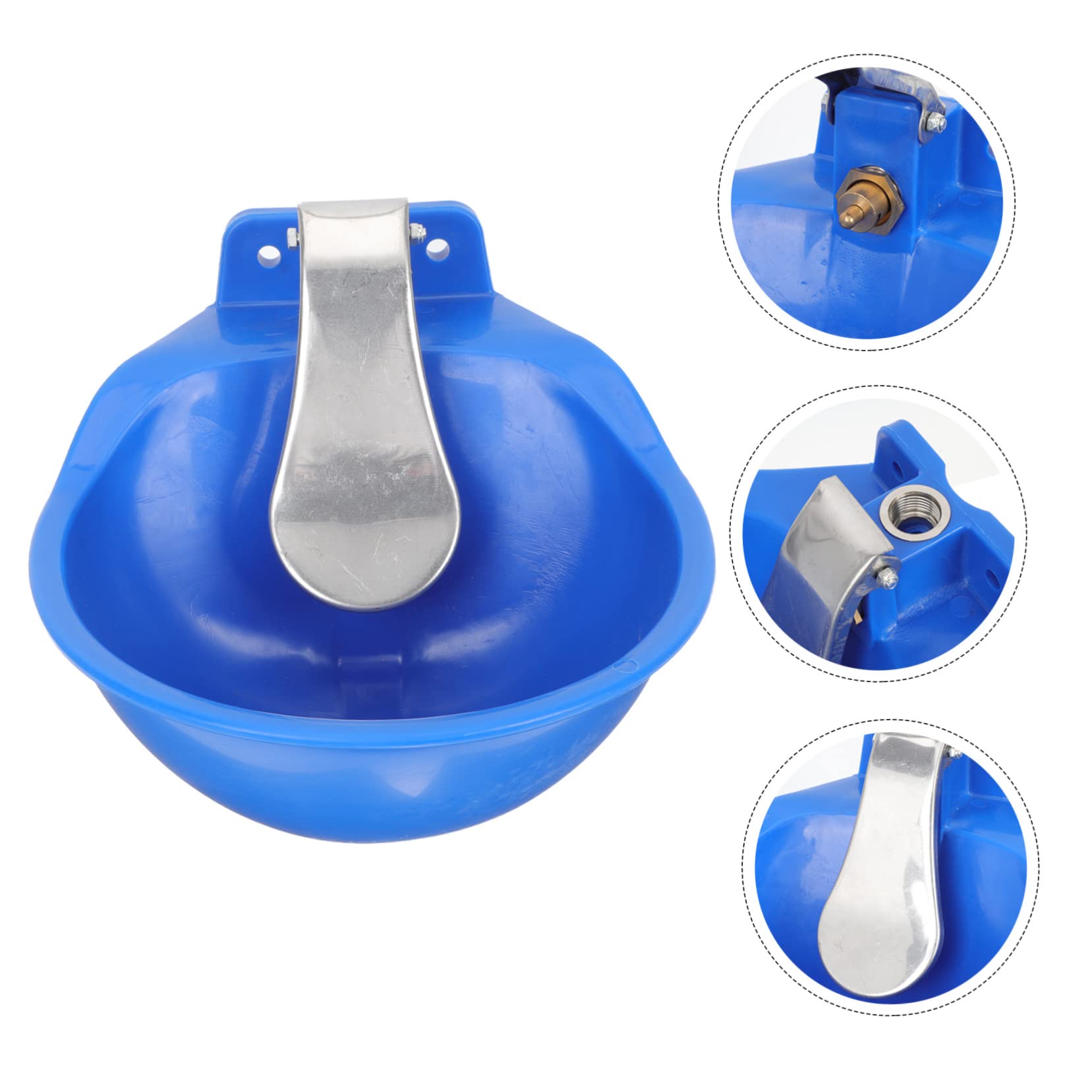 Toddmomy Tazón De Agua Automático Para Ganado Bebedero De Inoxidable Fácil De Limpiar Sin Fugas Para Vacas Caballos y Ovejas